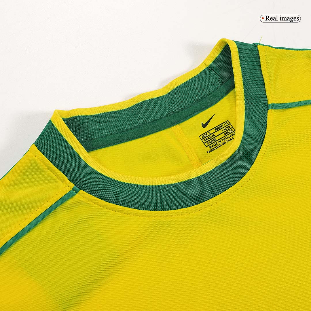 Maillot de foot domicile rétro pour homme Brésil 1998