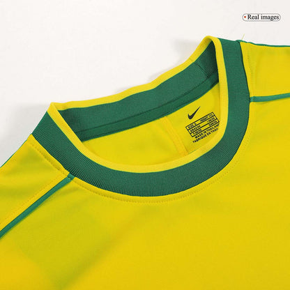 Maillot de football domicile homme Brésil Coupe du Monde 1998 RÉTRO RIVALDO #10