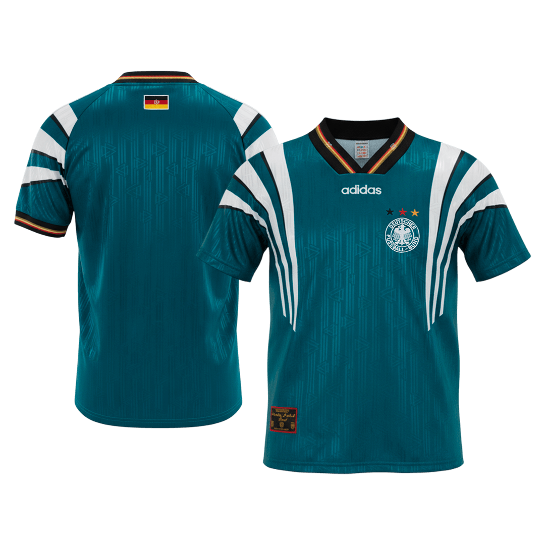 Maillot de foot extérieur rétro Allemagne 1996/97 pour homme