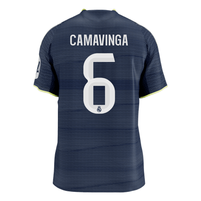 Maillot de foot extérieur Real Madrid 2025/26 CAMAVINGA #6 pour homme - Version joueur - Coupe ajustée [PREMIUM]