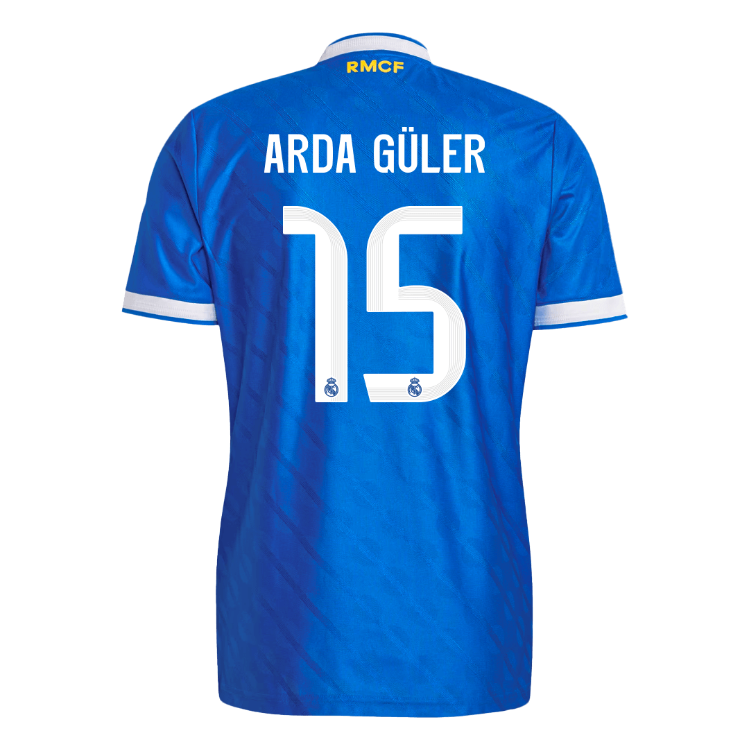 Maillot de football ARDA GÜLER #15 Real Madrid Homme Saison 2025/26 Troisième Maillot Version Joueur - Coupe Slim
