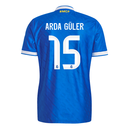 Maillot de football ARDA GÜLER #15 Real Madrid Homme Saison 2025/26 Troisième Maillot Version Joueur - Coupe Slim