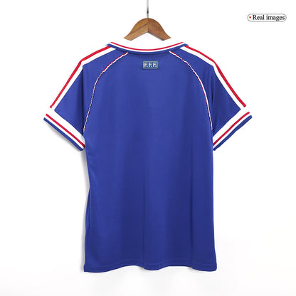 Maillot de foot domicile rétro homme France Coupe du Monde 1998