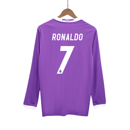 Maillot de foot rétro RONALDO #7 Homme Real Madrid extérieur 2016/17 manches longues