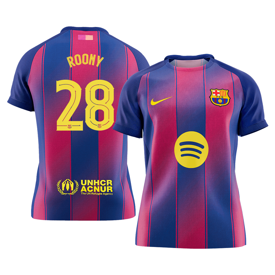Maillot de Foot Domicile Homme ROONY #28 Barcelone UCL 2025/26 [QUALITÉ SUPÉRIEURE]