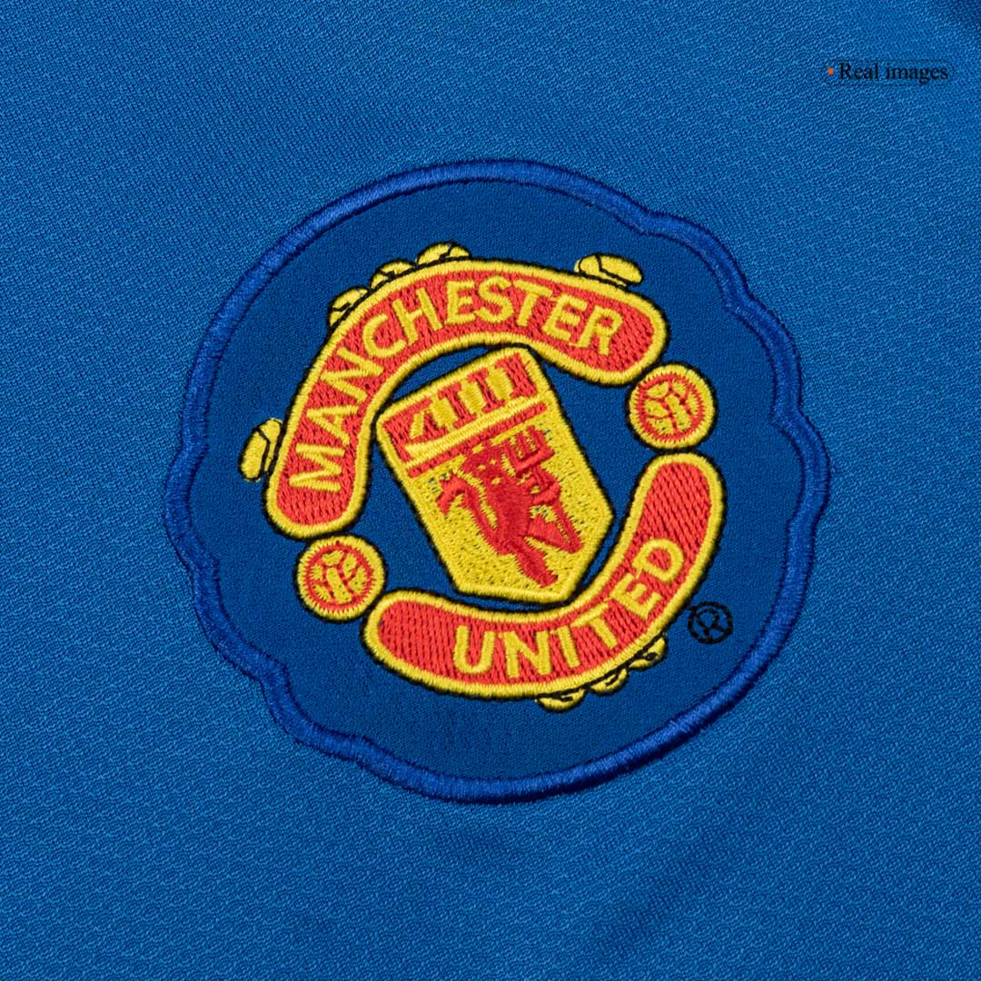 Maillot de Foot Rétro Homme Manchester United 2008/09 Troisième Extérieur Manches Longues