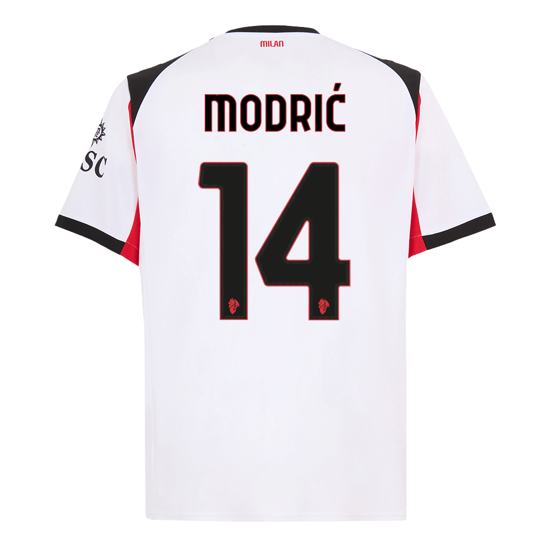 Maillot de foot extérieur AC Milan 2025/26 pour homme MODRIĆ #14