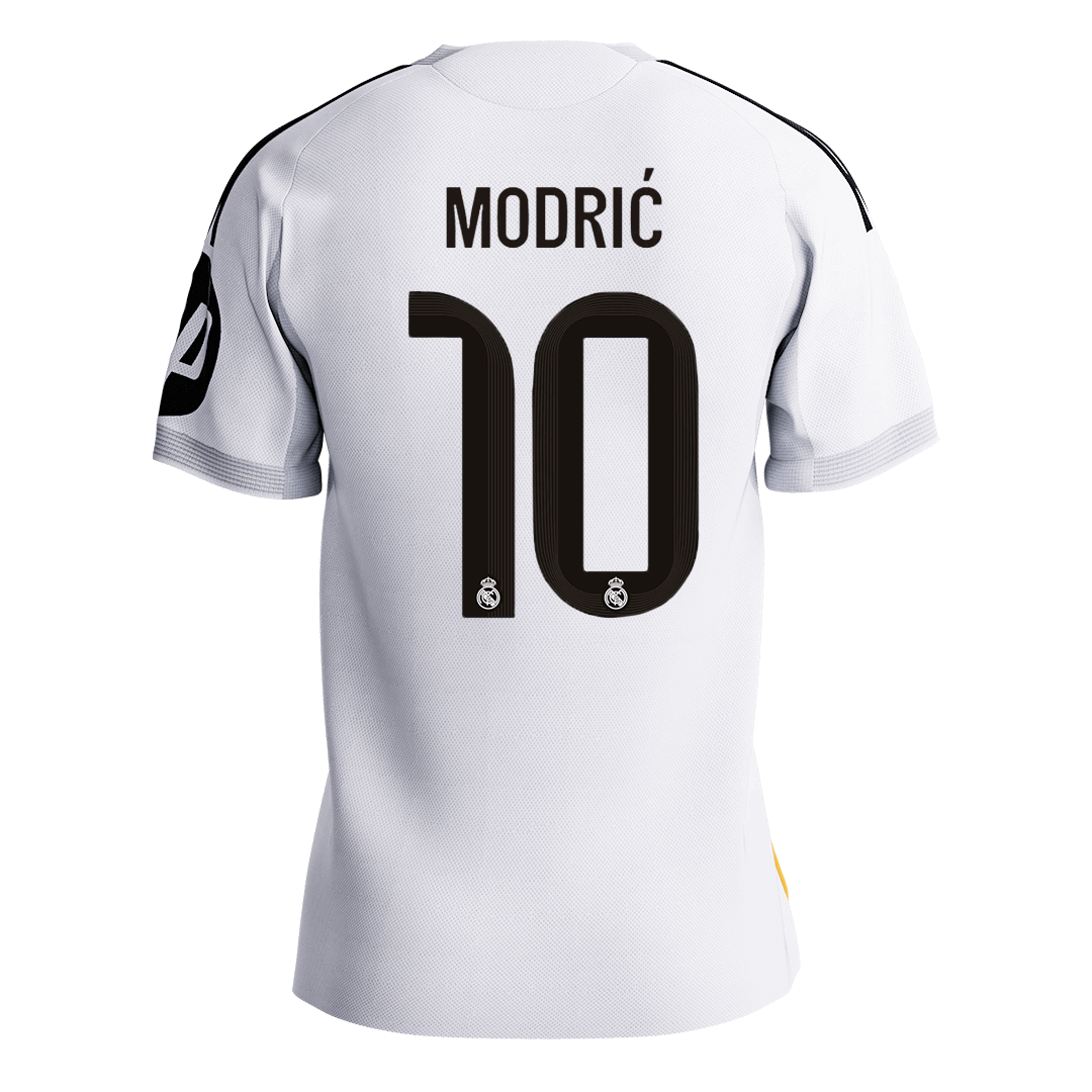 MODRIĆ #10 Maillot de football domicile Real Madrid 2025/26 version joueur pour homme - Coupe ajustée [PREMIUM]