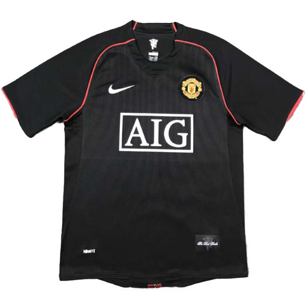 Maillot de foot extérieur Manchester United 2007/08 pour homme - Rétro RONALDO #7