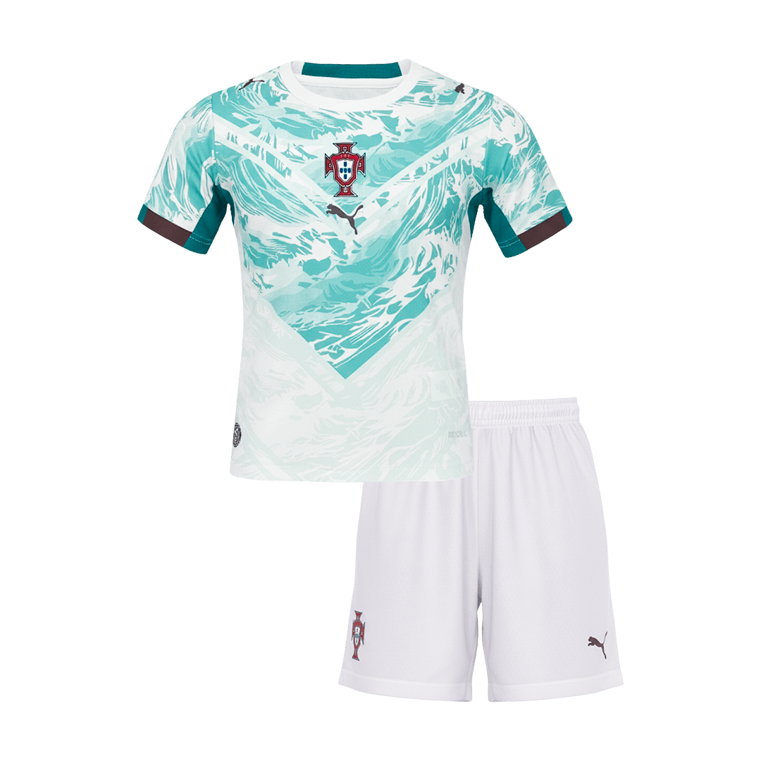 Ensemble Maillot de Foot Portugal Coupe du Monde 2026 Extérieur pour Enfant