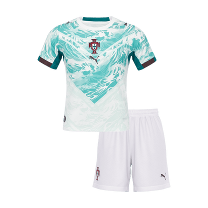 Ensemble Maillot de Foot Portugal Coupe du Monde 2026 Extérieur pour Enfant
