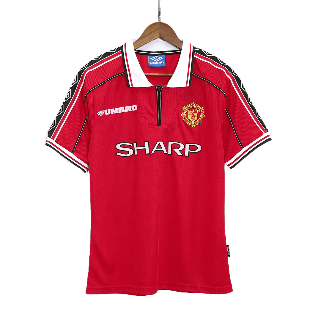 Maillot de Foot Rétro Domicile Homme Manchester United 98/00
