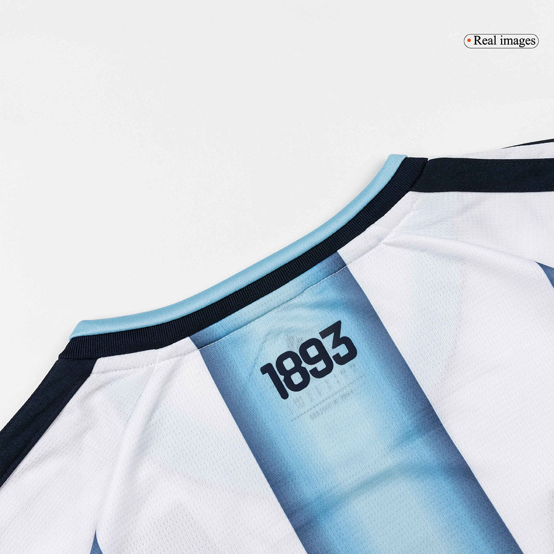 Maillot de football domicile manches longues Argentine Coupe du Monde 2026 pour homme