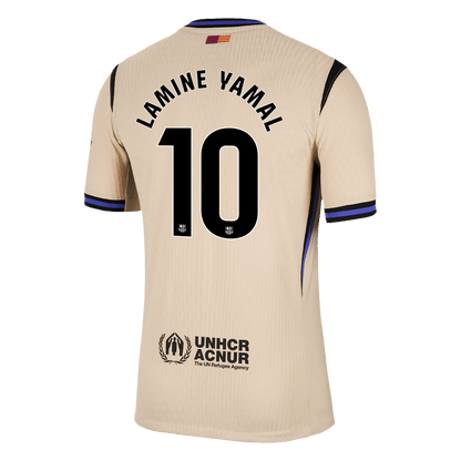 Maillot de football Lamine Yamal #10 FC Barcelone 2025/26 version joueur extérieur pour homme - Coupe slim