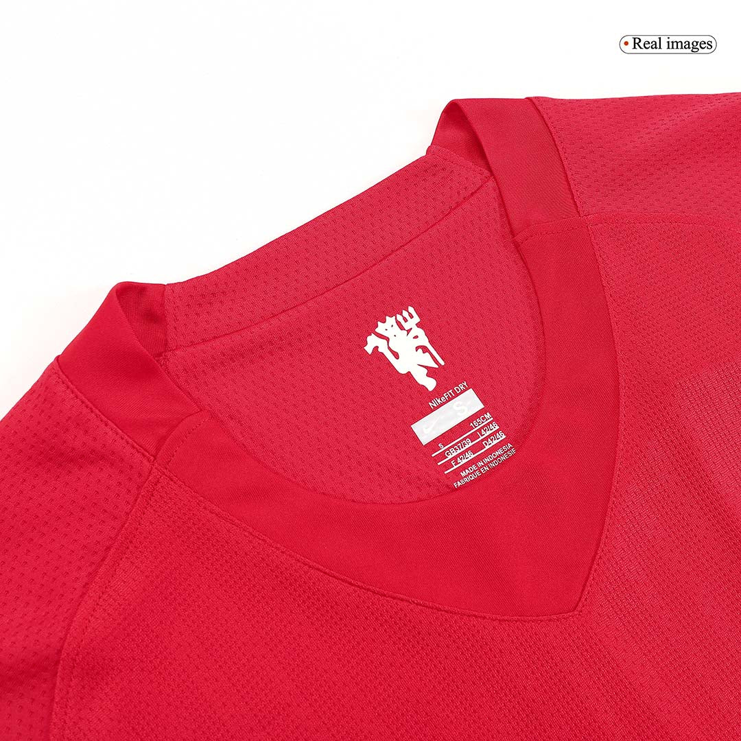 Maillot de foot rétro à manches longues SCHOLES #18 Manchester United domicile 2007/08 pour homme