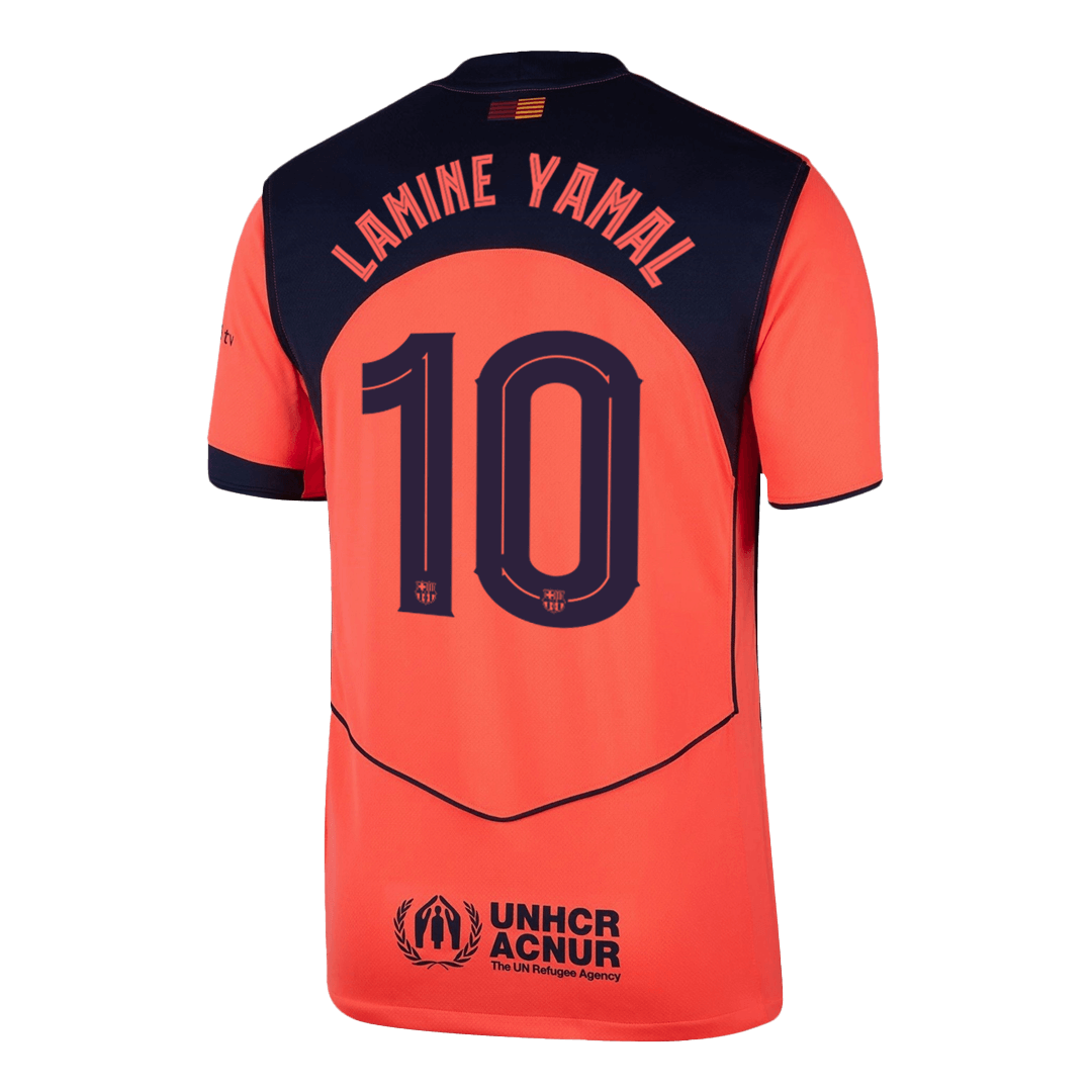 Maillot de Foot Homme Lamine Yamal #10 Barcelone UCL Troisième Extérieur 2025/26