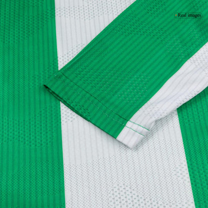 Maillot de football domicile Real Betis 2025/26 à manches longues pour homme