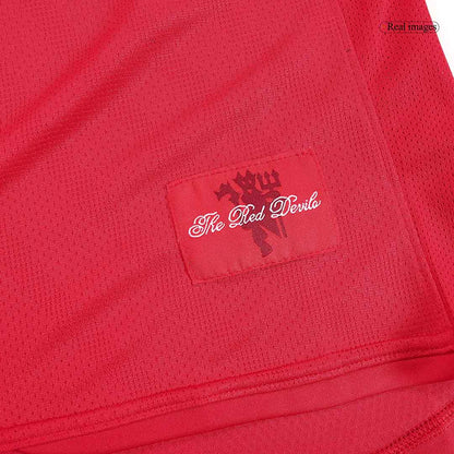 Maillot de foot rétro à manches longues SCHOLES #18 Manchester United domicile 2007/08 pour homme