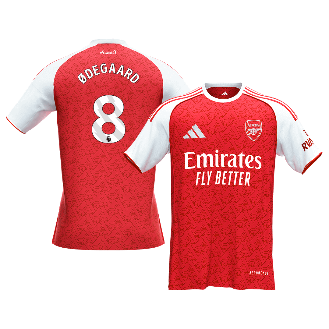 Maillot de foot domicile Arsenal 2025/26 Homme ØDEGAARD #8 [PREMIUM]