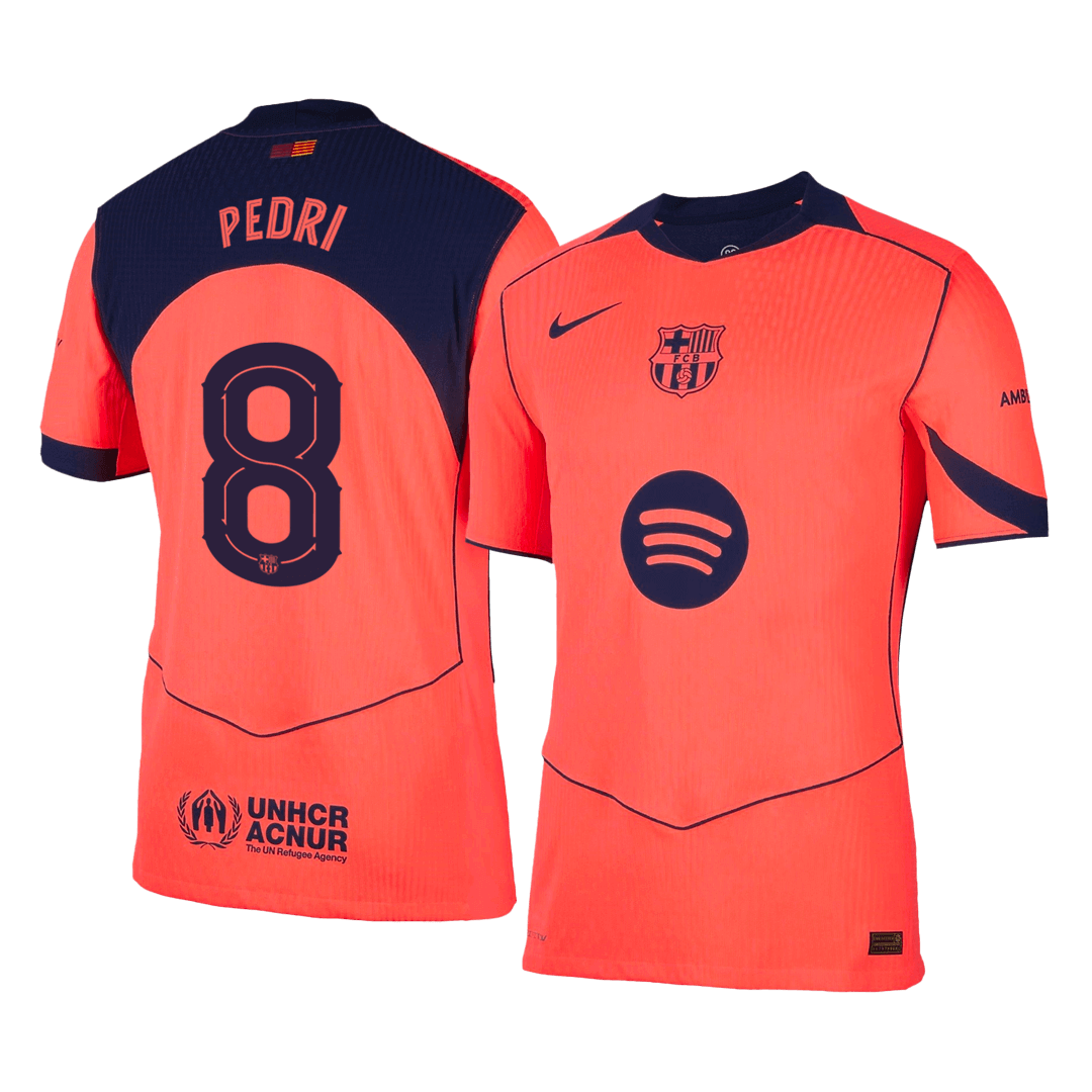Maillot de football PEDRI #8 Homme FC Barcelone LDC 2025/26 Version Joueur Troisième Extérieur - Coupe Slim