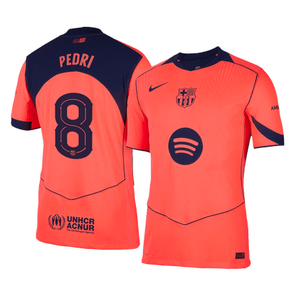 Maillot de football PEDRI #8 Homme FC Barcelone LDC 2025/26 Version Joueur Troisième Extérieur - Coupe Slim