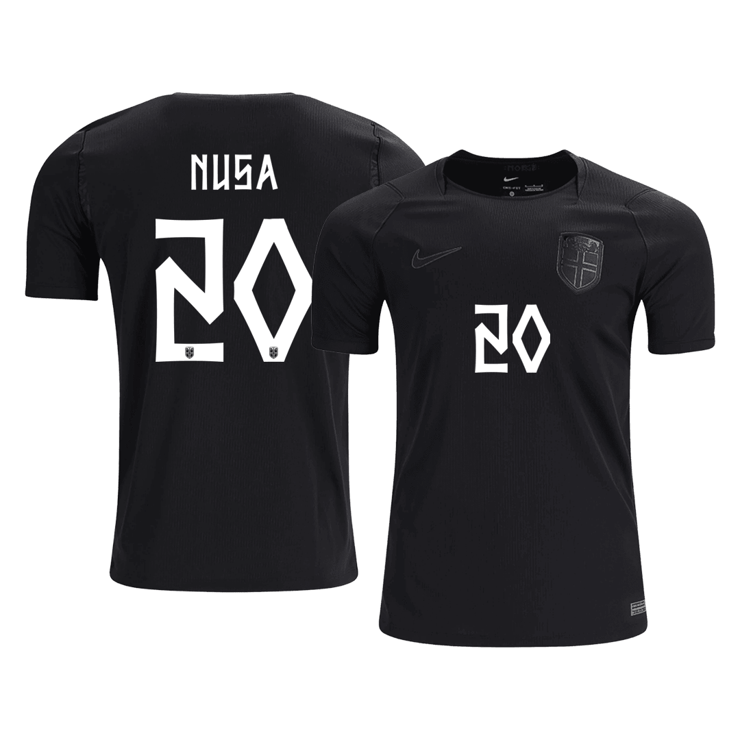 NUSA #20 Camiseta de fútbol visitante de Noruega para el Mundial 2026 para hombre