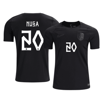 NUSA #20 Camiseta de fútbol visitante de Noruega para el Mundial 2026 para hombre