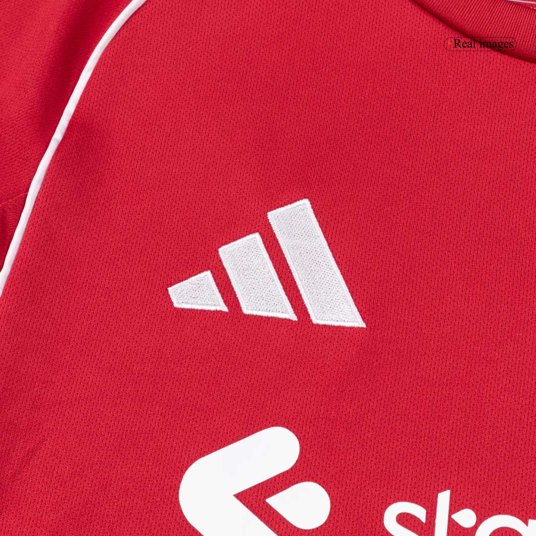 Maillot de football domicile manches longues homme Liverpool 2025/26