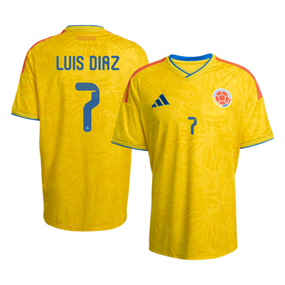Maillot de Foot Domicile Colombie Coupe du Monde 2026 Homme LUIS DÍAZ #7