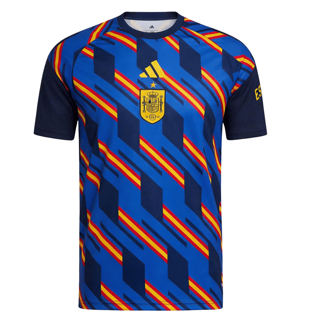 Maillot de foot d'avant-match Espagne Coupe du Monde 2026 Homme