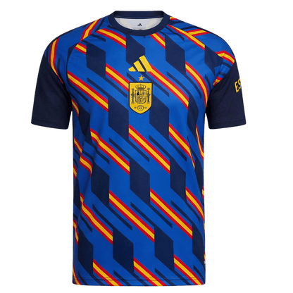 Maillot de foot d'avant-match Espagne Coupe du Monde 2026 Homme