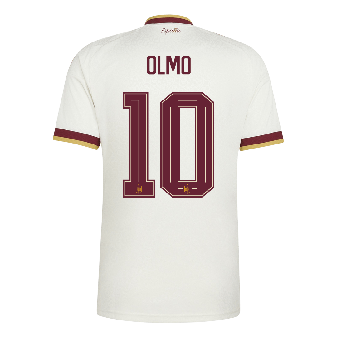 Maillot de foot extérieur OLMO #10 Espagne Coupe du Monde 2026 Homme