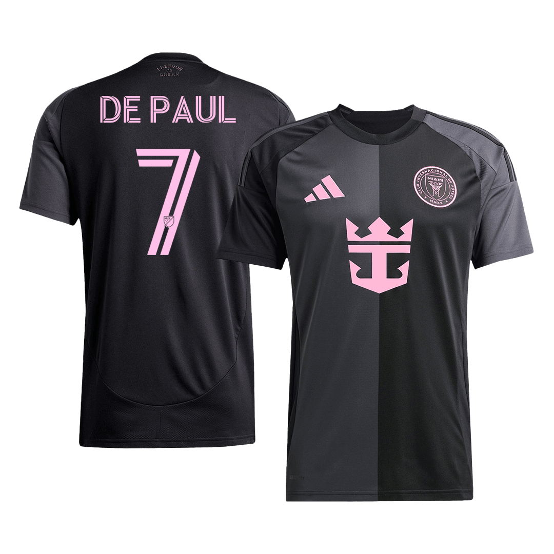 Maillot de football extérieur De Paul #7 Inter Miami CF 2025 pour homme