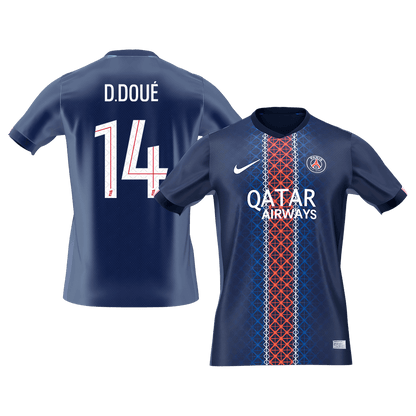 Maillot de Foot Domicile Homme PSG 2025/26 D.DOUÉ #14 [PREMIUM]