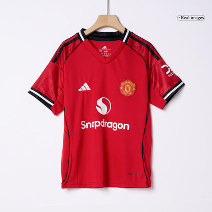 Maillot de football domicile Manchester United 2025/26 pour enfant