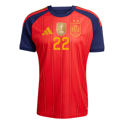 CUBARSÍ #22 Men's Spain World Cup 2026 Champion Edition Home Soccer Jersey