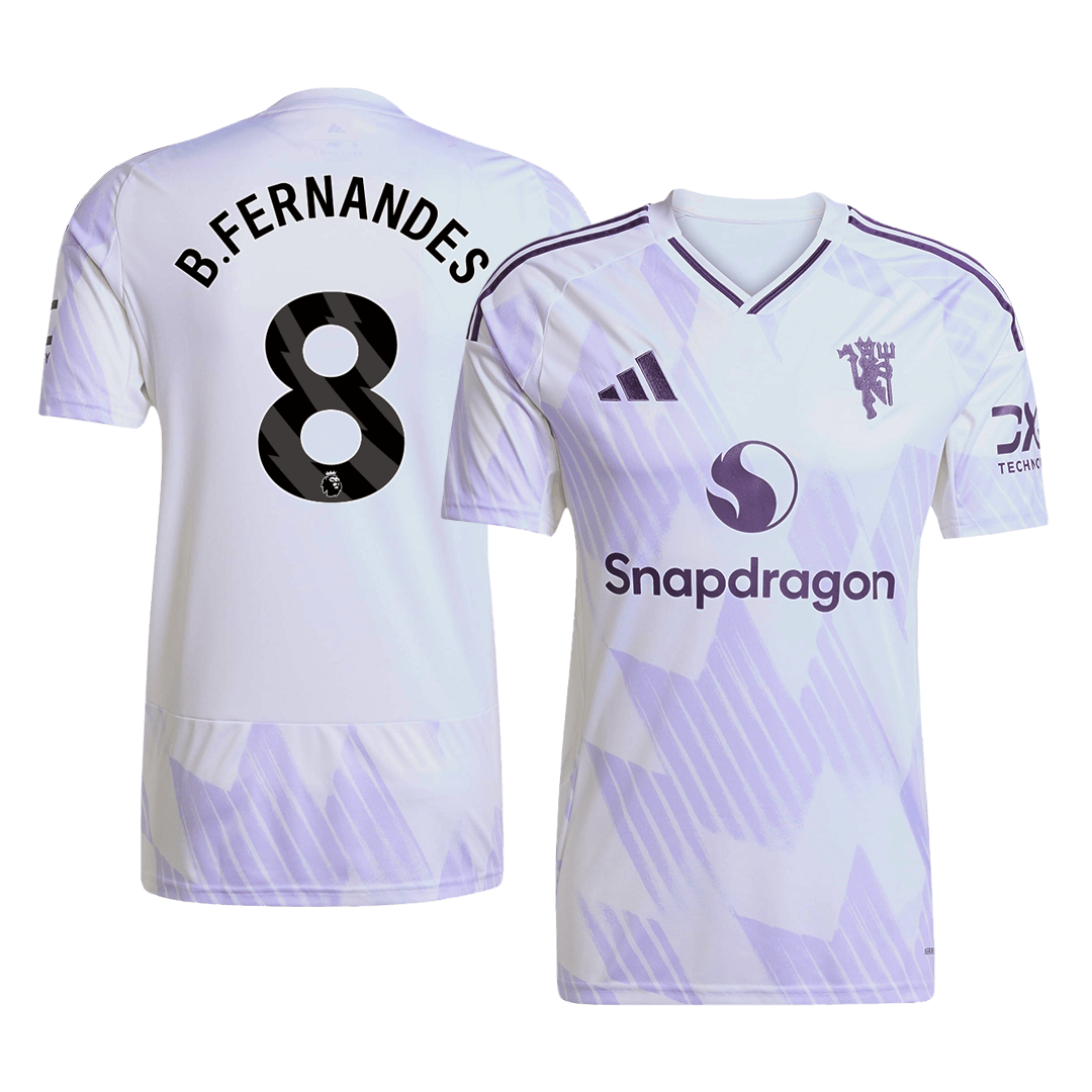 Maillot de foot extérieur B.FERNANDES #8 Manchester United 2025/26 pour homme