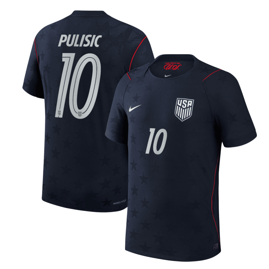 Maillot de football PULISIC #10 Homme USA Coupe du Monde 2026 Version Joueur Extérieur - Coupe Ajustée