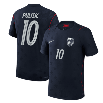 Maillot de football PULISIC #10 Homme USA Coupe du Monde 2026 Version Joueur Extérieur - Coupe Ajustée
