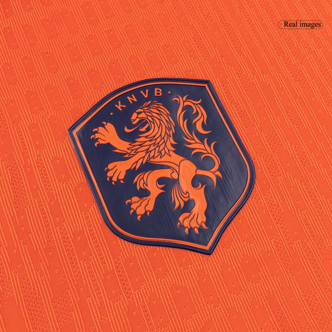 VIRGIL #4 Men's Netherlands World Cup 2026 Player Version Home Soccer Jersey - Slim Fit