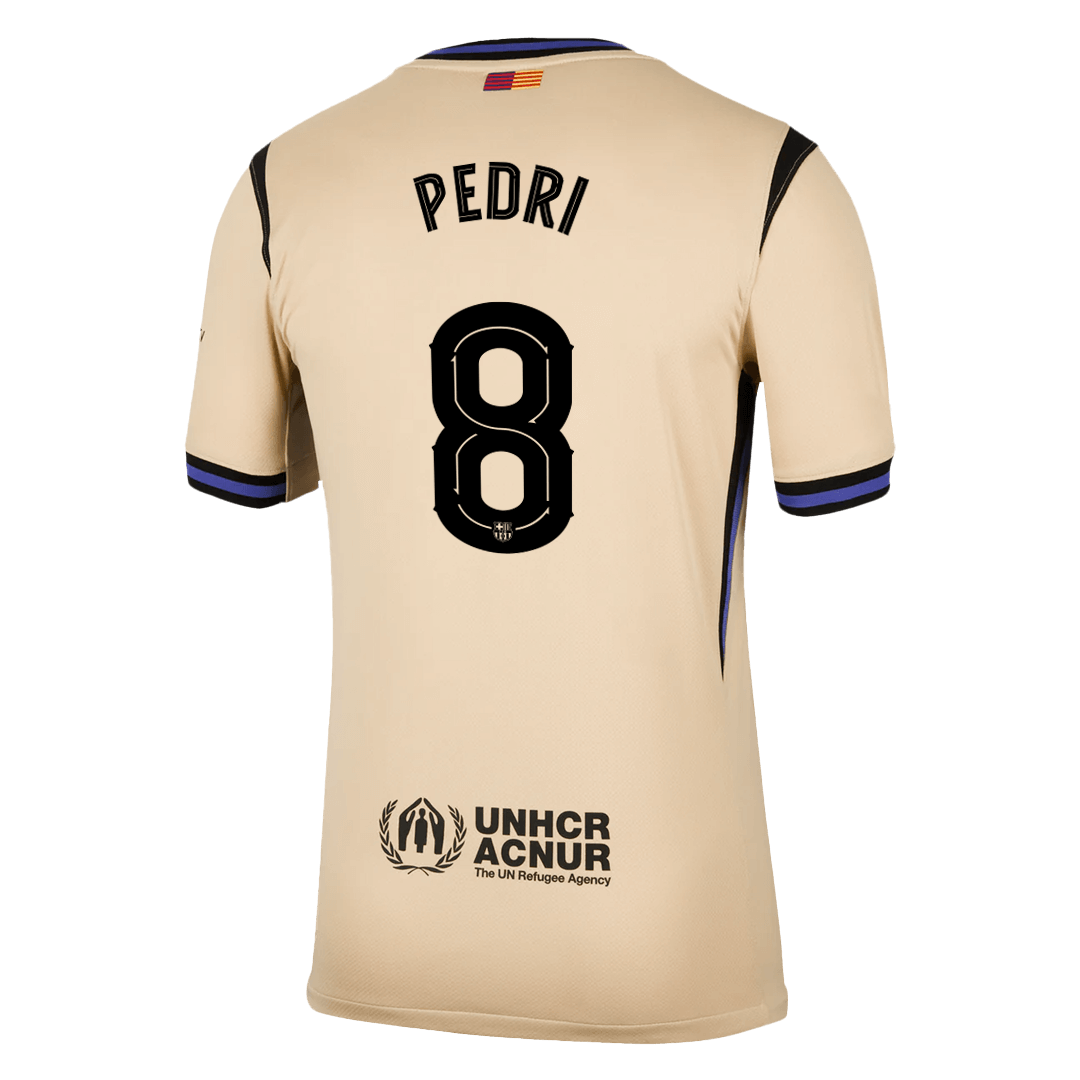 Maillot de Foot PEDRI #8 Barcelone Extérieur UCL 2025/26 Homme