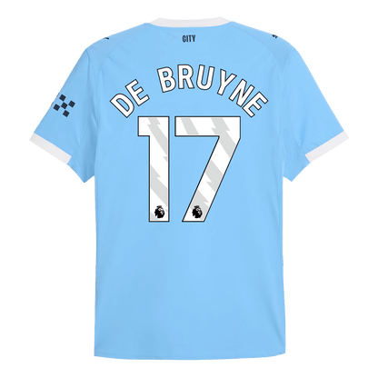 Maillot de Foot Domicile Manchester City 2025/26 Homme Version Joueur DE BRUYNE #17 - Coupe Ajustée