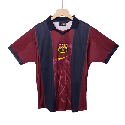 Maillot de foot domicile rétro FC Barcelone homme 2000/01