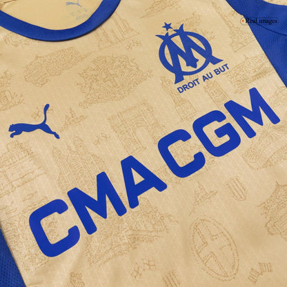 Maillot de football Quatrième Extérieur Homme Marseille Saison 2025/26 Version Joueur - Coupe Ajustée
