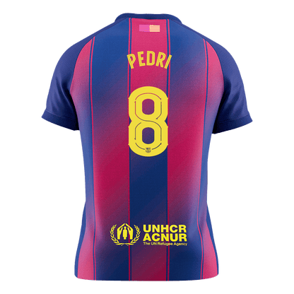 Maillot de foot PEDRI #8 domicile du FC Barcelone UCL 2025/26 pour homme [PREMIUM]