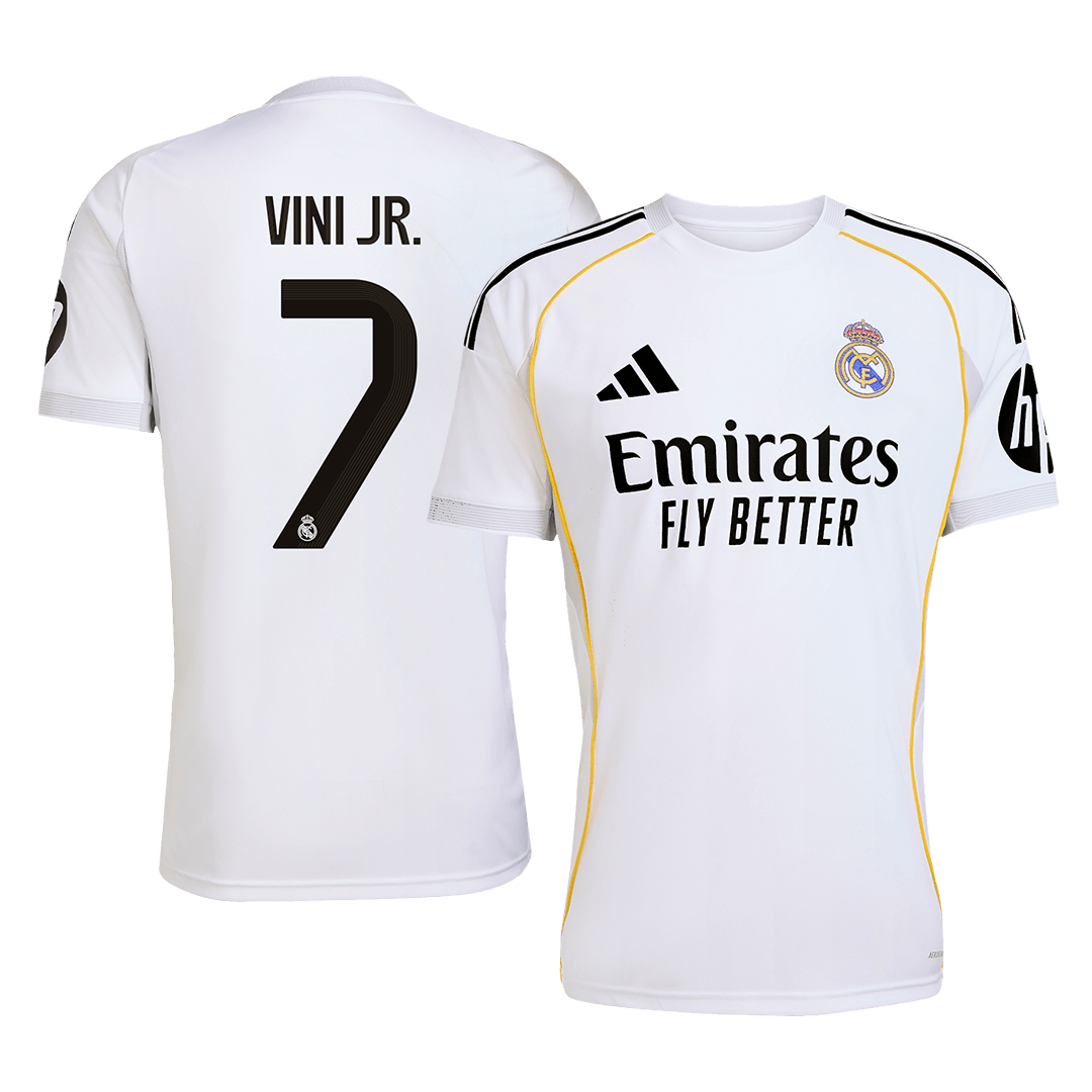 Maillot de football domicile VINI JR. #7 Homme Real Madrid 2025/26 [PREMIUM]