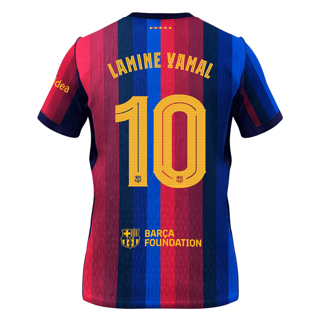 LAMINE YAMAL #10 Men's Barcelona 2026/27 Home Soccer Jersey