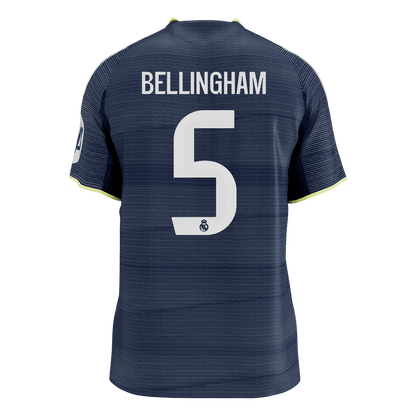 Maillot de foot extérieur Real Madrid 2025/26 Homme BELLINGHAM #5 - Coupe ajustée [PREMIUM]