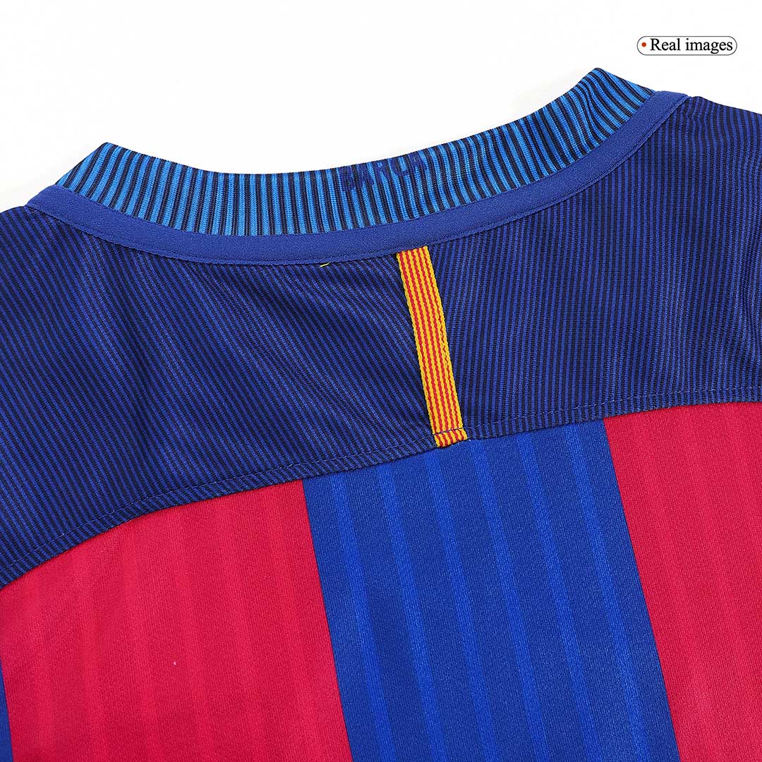 Maillot de foot domicile rétro Barcelone 2016/17 pour homme