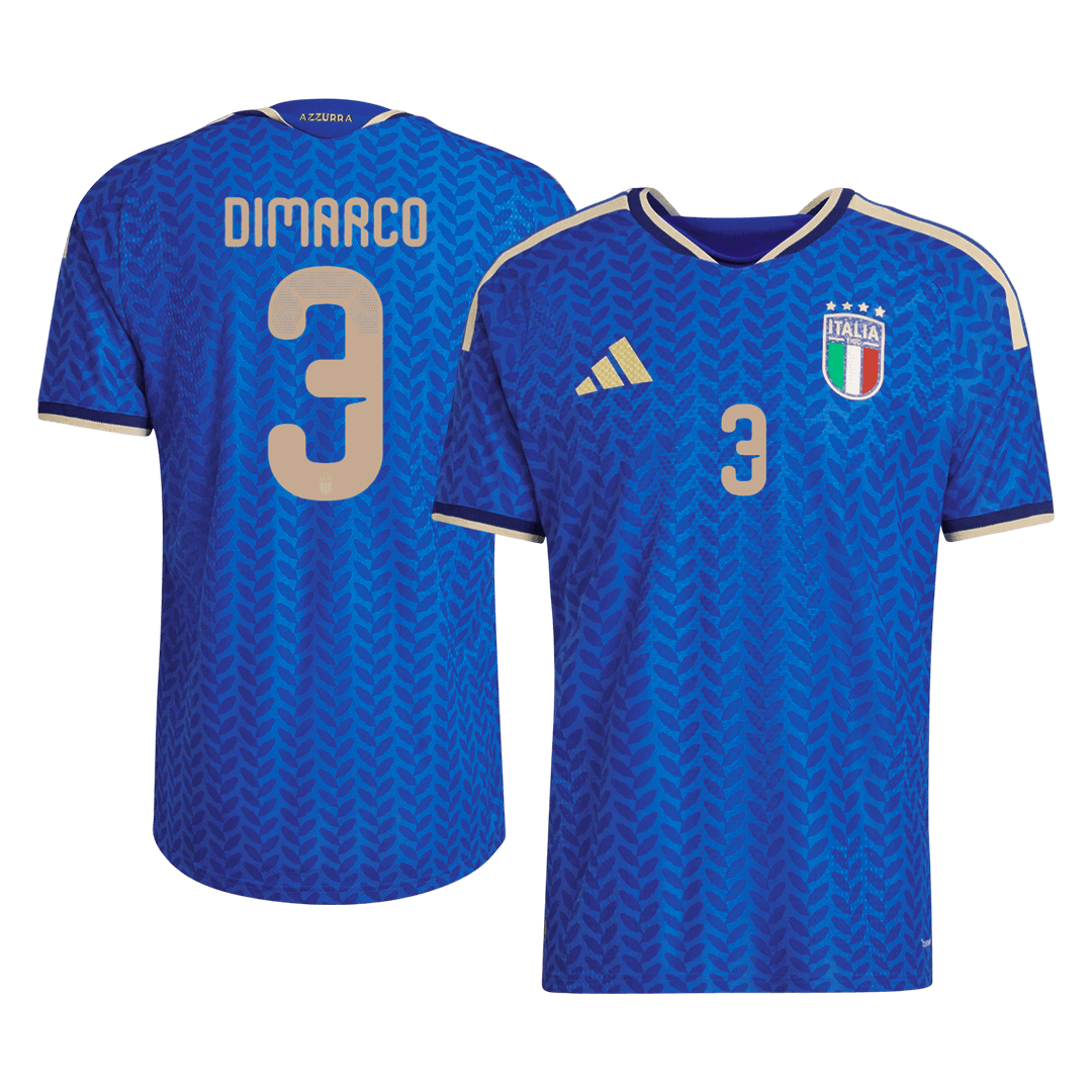 Maillot de foot domicile DIMARCO #3 Italie Coupe du Monde 2026 version joueur pour homme - Coupe ajustée